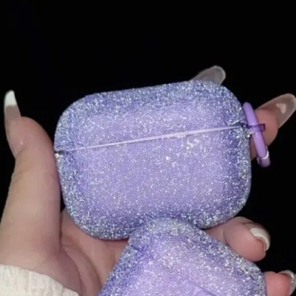 Purple Sparkly Airpods Pro Case